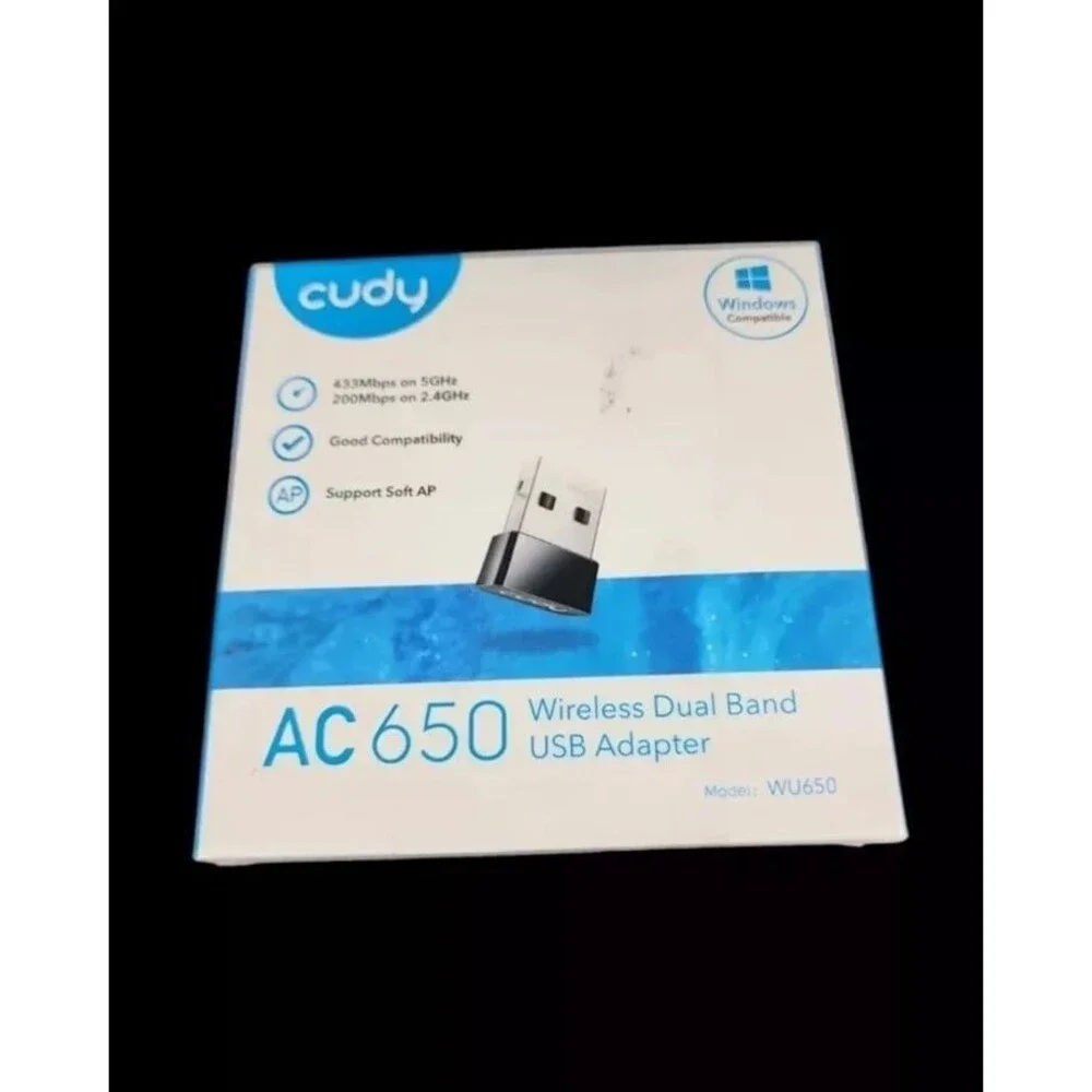 Cudy AC650 Wireless Dual Band USB WiFi Adapter 200Mbps Windows Compatible s2